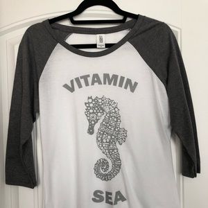 Seahorse Baseball Shirt